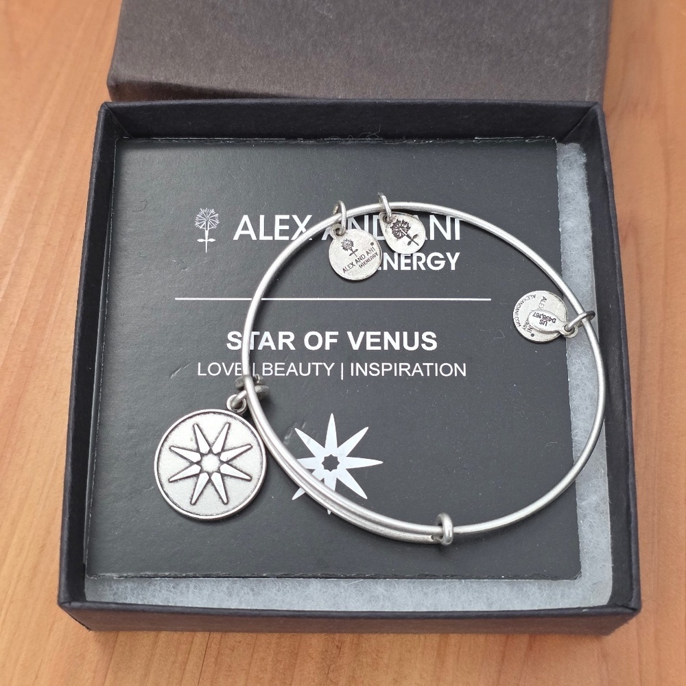 Alex and Ani Star of Venus Silver Bracelet
